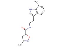 3-methyl-N-[2-(7-methyl-1H-indol-3-yl)ethyl]-4,5-dihydroisoxazole-5-carboxamide
