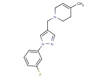 1-{[1-(3-fluorophenyl)-1H-pyrazol-4-yl]methyl}-4-methyl-1,2,3,6-tetrahydropyridine