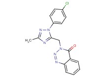 3-{[1-(4-chlorophenyl)-3-methyl-1H-1,2,4-triazol-5-yl]methyl}-1,2,3-benzotriazin-4(3H)-one