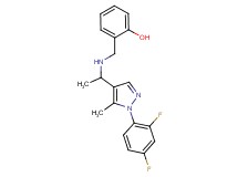 2-[({1-[1-(2,4-difluorophenyl)-5-methyl-1H-pyrazol-4-yl]ethyl}amino)methyl]phenol