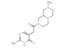 2-methyl-5-[2-(8-methyloctahydro-2H-pyrazino[1,2-a]pyrazin-2-yl)-2-oxoethyl]pyrimidin-4(3H)-one