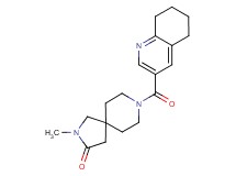 2-methyl-8-(5,6,7,8-tetrahydroquinolin-3-ylcarbonyl)-2,8-diazaspiro[4.5]decan-3-one