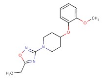 1-(5-ethyl-1,2,4-oxadiazol-3-yl)-4-(2-methoxyphenoxy)piperidine