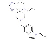 5-ethyl-1'-[(1-ethyl-1H-indol-5-yl)methyl]-1,5,6,7-tetrahydrospiro[imidazo[4,5-c]pyridine-4,4'-piperidine]