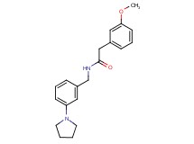 2-(3-methoxyphenyl)-N-[3-(1-pyrrolidinyl)benzyl]acetamide trifluoroacetate