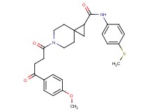 6-[4-(4-methoxyphenyl)-4-oxobutanoyl]-N-[4-(methylthio)phenyl]-6-azaspiro[2.5]octane-1-carboxamide