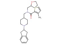 N-{[1-(2,3-dihydro-1H-inden-2-yl)-4-piperidinyl]methyl}-3-methyl-N-(tetrahydro-2-furanylmethyl)-2-thiophenecarboxamide