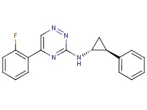 5-(2-fluorophenyl)-N-[(1R*,2S*)-2-phenylcyclopropyl]-1,2,4-triazin-3-amine