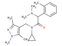 N-cyclopropyl-2-(dimethylamino)-2-(2-methylphenyl)-N-[(1,3,5-trimethyl-1H-pyrazol-4-yl)methyl]acetamide