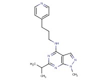 6-isopropyl-1-methyl-N-[3-(4-pyridinyl)propyl]-1H-pyrazolo[3,4-d]pyrimidin-4-amine