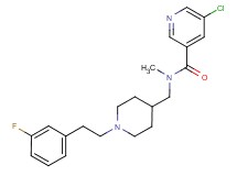 5-chloro-N-({1-[2-(3-fluorophenyl)ethyl]piperidin-4-yl}methyl)-N-methylnicotinamide