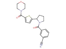 3-({2-[5-(4-morpholinylcarbonyl)-2-thienyl]-1-pyrrolidinyl}carbonyl)benzonitrile