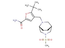 5-tert-butyl-4-{[(1R*,5R*)-3-(methylsulfonyl)-3,6-diazabicyclo[3.2.2]non-6-yl]methyl}-2-furamide