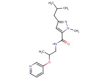 3-isobutyl-1-methyl-N-[2-(pyridin-3-yloxy)propyl]-1H-pyrazole-5-carboxamide