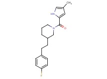 3-[2-(4-fluorophenyl)ethyl]-1-[(4-methyl-1H-pyrrol-2-yl)carbonyl]piperidine