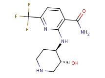 2-{[rel-(3R,4R)-3-hydroxy-4-piperidinyl]amino}-6-(trifluoromethyl)nicotinamide hydrochloride