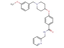 4-{[1-(3-methoxybenzyl)-4-piperidinyl]oxy}-N-(2-pyridinylmethyl)benzamide