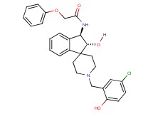 N-[(2R*,3R*)-1'-(5-chloro-2-hydroxybenzyl)-2-hydroxy-2,3-dihydrospiro[indene-1,4'-piperidin]-3-yl]-2-phenoxyacetamide