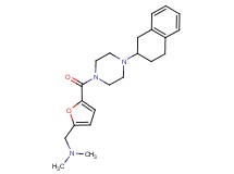 N,N-dimethyl-1-(5-{[4-(1,2,3,4-tetrahydro-2-naphthalenyl)-1-piperazinyl]carbonyl}-2-furyl)methanamine