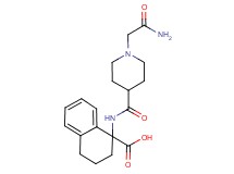 1-({[1-(2-amino-2-oxoethyl)-4-piperidinyl]carbonyl}amino)-1,2,3,4-tetrahydro-1-naphthalenecarboxylic acid