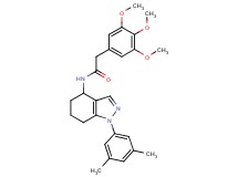 N-[1-(3,5-dimethylphenyl)-4,5,6,7-tetrahydro-1H-indazol-4-yl]-2-(3,4,5-trimethoxyphenyl)acetamide