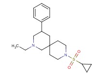 9-(cyclopropylsulfonyl)-2-ethyl-4-phenyl-2,9-diazaspiro[5.5]undecane