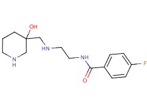 4-fluoro-N-(2-{[(3-hydroxy-3-piperidinyl)methyl]amino}ethyl)benzamide dihydrochloride