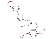 5-[1-(1,3-benzodioxol-5-yl)-1H-pyrazol-3-yl]-N-(2,5-dimethoxybenzyl)-4-methyl-1,3-thiazol-2-amine