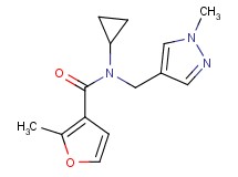 N-cyclopropyl-2-methyl-N-[(1-methyl-1H-pyrazol-4-yl)methyl]-3-furamide