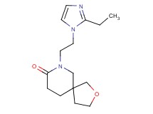 7-[2-(2-ethyl-1H-imidazol-1-yl)ethyl]-2-oxa-7-azaspiro[4.5]decan-8-one