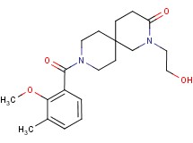 2-(2-hydroxyethyl)-9-(2-methoxy-3-methylbenzoyl)-2,9-diazaspiro[5.5]undecan-3-one
