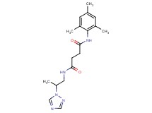 N-mesityl-N'-[2-(1H-1,2,4-triazol-1-yl)propyl]succinamide