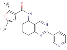 2,5-dimethyl-N-[2-(3-pyridinyl)-5,6,7,8-tetrahydro-5-quinazolinyl]-3-furamide