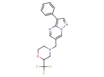 3-phenyl-6-{[2-(trifluoromethyl)morpholin-4-yl]methyl}pyrazolo[1,5-a]pyrimidine