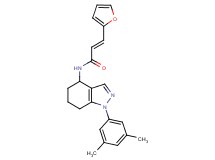 (2E)-N-[1-(3,5-dimethylphenyl)-4,5,6,7-tetrahydro-1H-indazol-4-yl]-3-(2-furyl)acrylamide