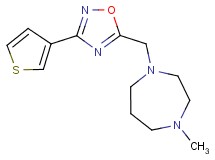 1-methyl-4-{[3-(3-thienyl)-1,2,4-oxadiazol-5-yl]methyl}-1,4-diazepane trifluoroacetate