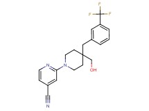 2-{4-(hydroxymethyl)-4-[3-(trifluoromethyl)benzyl]piperidin-1-yl}isonicotinonitrile