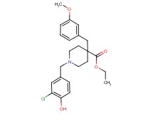 ethyl 1-(3-chloro-4-hydroxybenzyl)-4-(3-methoxybenzyl)-4-piperidinecarboxylate