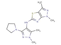 N-(1,5-dimethyl-3-pyrrolidin-1-yl-1H-pyrazol-4-yl)-1,3-dimethyl-1H-pyrazolo[3,4-d][1,3]thiazol-5-amine