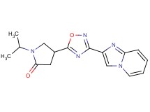 4-(3-imidazo[1,2-a]pyridin-2-yl-1,2,4-oxadiazol-5-yl)-1-isopropyl-2-pyrrolidinone