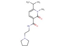 6-isopropyl-1-methyl-2-oxo-N-(2-pyrrolidin-1-ylethyl)-1,2-dihydropyridine-3-carboxamide