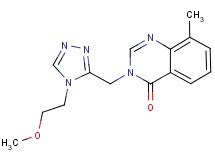 3-{[4-(2-methoxyethyl)-4H-1,2,4-triazol-3-yl]methyl}-8-methylquinazolin-4(3H)-one