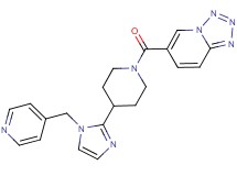 6-({4-[1-(4-pyridinylmethyl)-1H-imidazol-2-yl]-1-piperidinyl}carbonyl)tetrazolo[1,5-a]pyridine