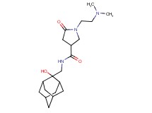 1-[2-(dimethylamino)ethyl]-N-[(2-hydroxy-2-adamantyl)methyl]-5-oxopyrrolidine-3-carboxamide