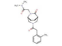 N,N-dimethyl-2-{(1S*,5R*)-3-[(2-methylphenyl)acetyl]-7-oxo-3,6-diazabicyclo[3.2.2]non-6-yl}acetamide
