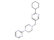 2-cyclohexyl-5-[(4-pyrimidin-2-ylpiperazin-1-yl)methyl]pyrimidine