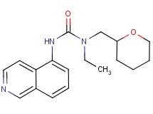 N-ethyl-N'-isoquinolin-5-yl-N-(tetrahydro-2H-pyran-2-ylmethyl)urea