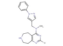N-methyl-N-[(1-phenyl-1H-pyrazol-4-yl)methyl]-6,7,8,9-tetrahydro-5H-pyrimido[4,5-d]azepin-4-amine