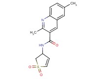 N-(1,1-dioxido-2,3-dihydro-3-thienyl)-2,6-dimethylquinoline-3-carboxamide