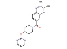 2,3-dimethyl-6-{[4-(pyrimidin-2-yloxy)piperidin-1-yl]carbonyl}quinoxaline
